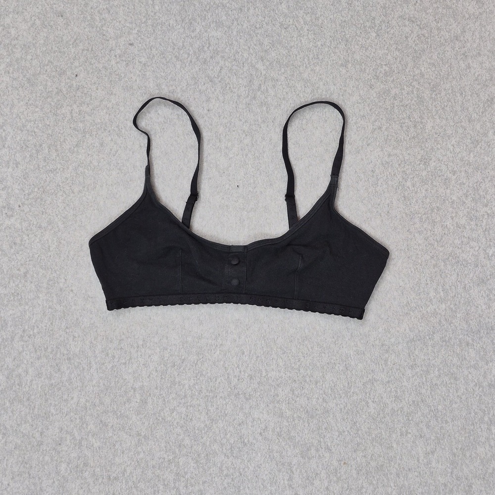 Savage X Fenty Women Bra Small Black Bralette Wireless Strap Adjustable